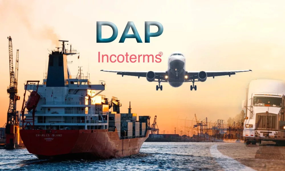 DAP Incoterms global shipping by air sea road