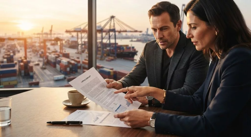 Inkoper en verkoper nemen samen de leveringsvoorwaarden in een koopcontract door
